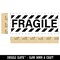 Fragile Warning Border Label Package Box Self-Inking Rubber Stamp Ink Stamper for Business Office